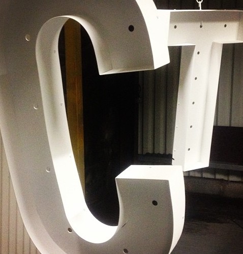 Letters freshly Powdercoated ready to see the light .. #powdercoating#electricalphabet#