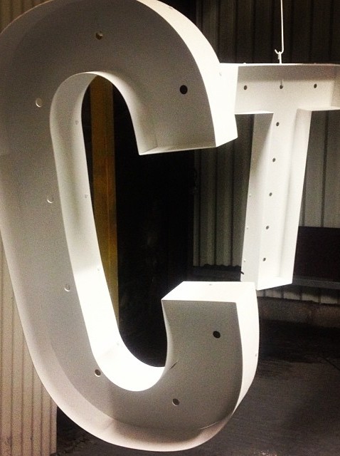 Letters freshly Powdercoated ready to see the light .. #powdercoating#electricalphabet#